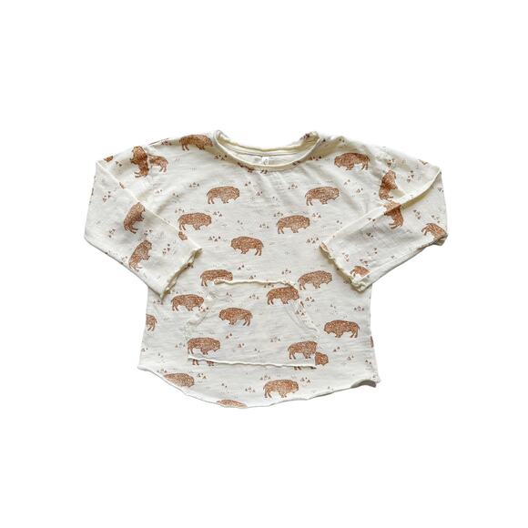 Rylee + Cru Buffalo Pocket Tee Size 2-3y - Picture 1 of 4